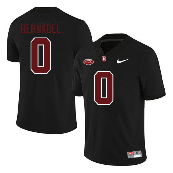 Men #0 Gaethan Bernadel Stanford Cardinal 2024 ACC Conference College Football Jerseys Stitched-Blac